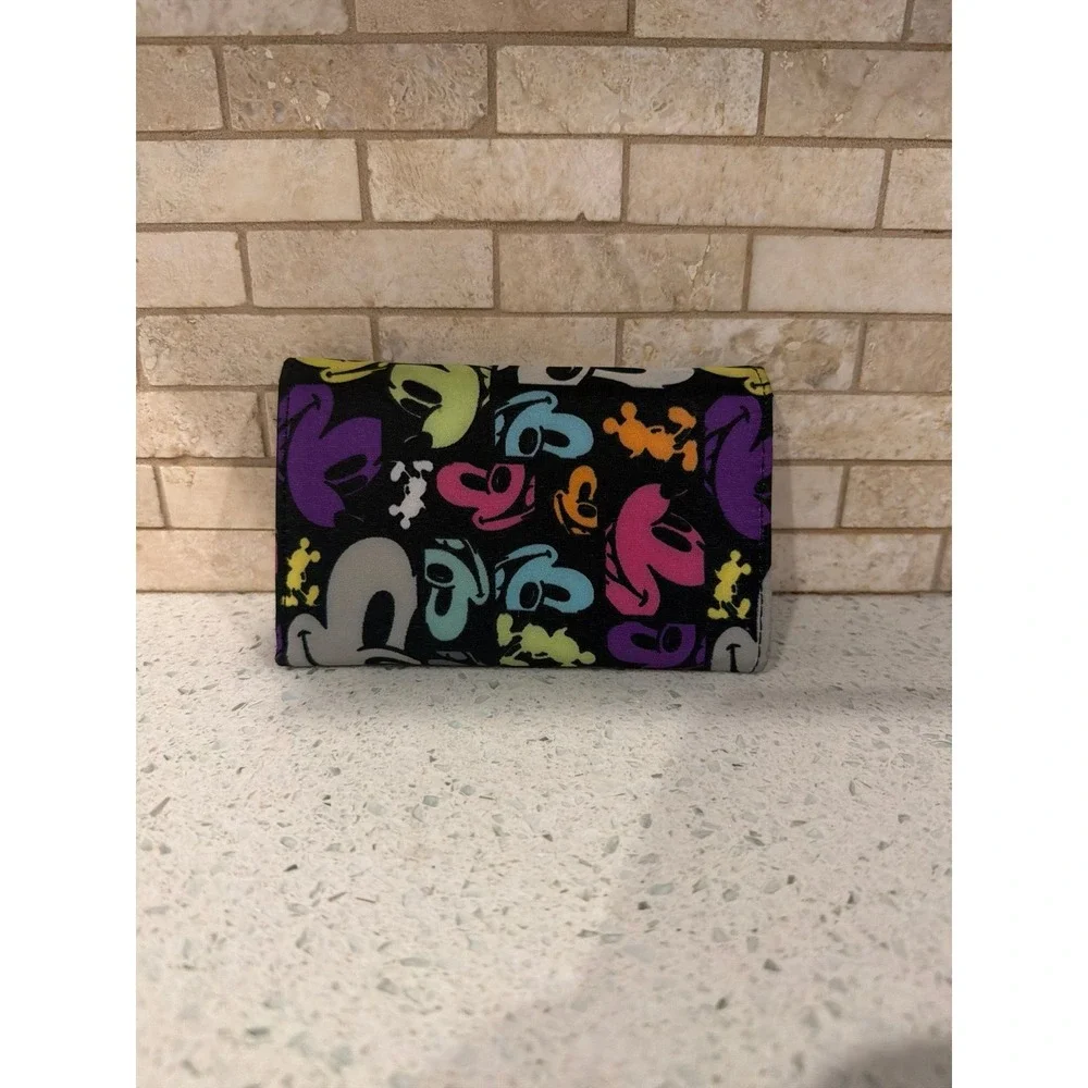 Disney Parks Mickey Mouse Tri-fold Wallet. Nylon snap closure Credit cards,‎ ID